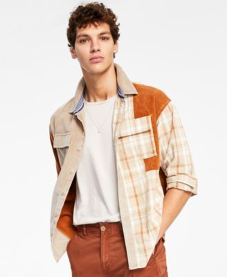 Sun + Stone - Men's Bishop Patchwork Shirt