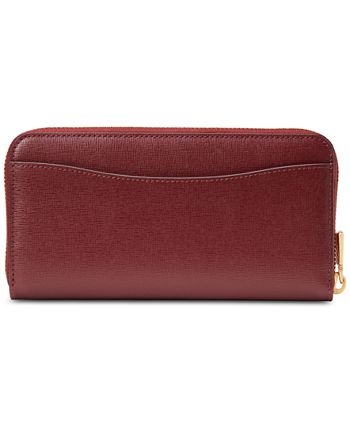 morgan embellished bow saffiano leather wallet