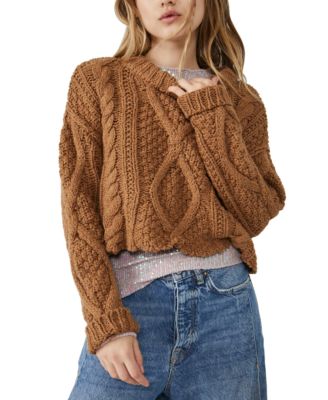 Macy's free people sweater deals