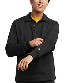 Men's Powerblend Classic-Fit Long-Sleeve Rugby Shirt