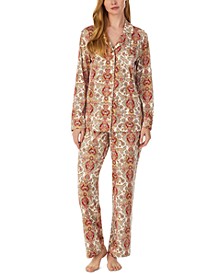 Women's Paisley-Print Pajamas Set