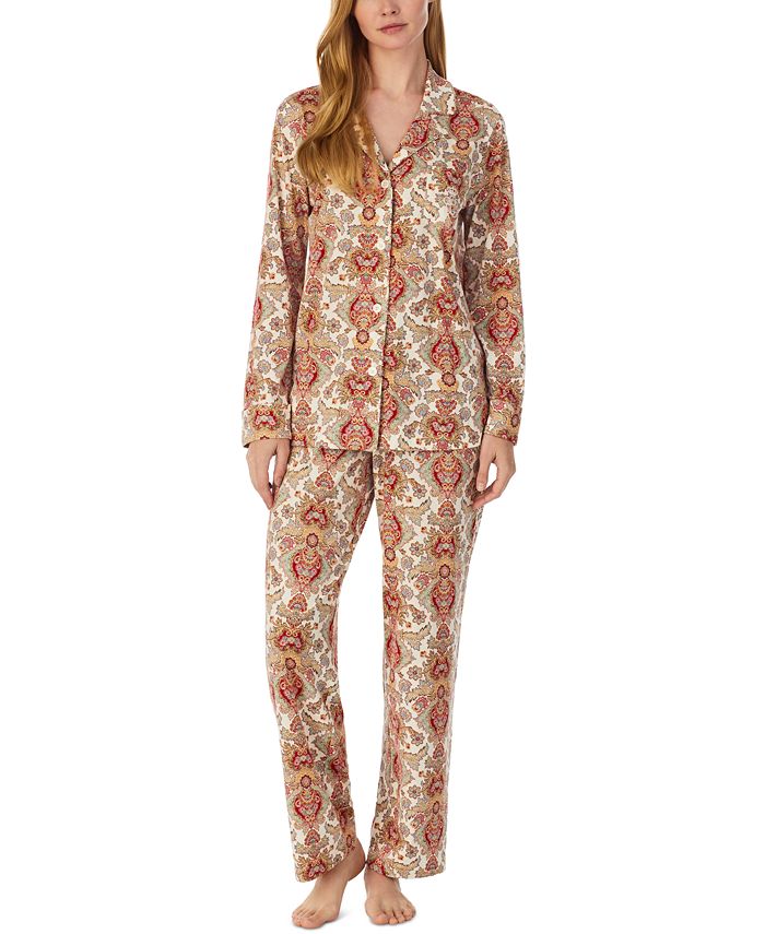 Lauren Ralph Lauren Women's Paisley-Print Pajamas Set - Macy's