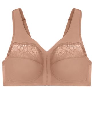 Plus Size Full Figure Magiclift Natural Shape Front Closure Wirefree Bra 1210