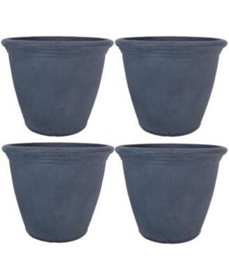Weather-Resistant Double-Walled Anjelica Outdoor Flower Pot Planter - 20"
