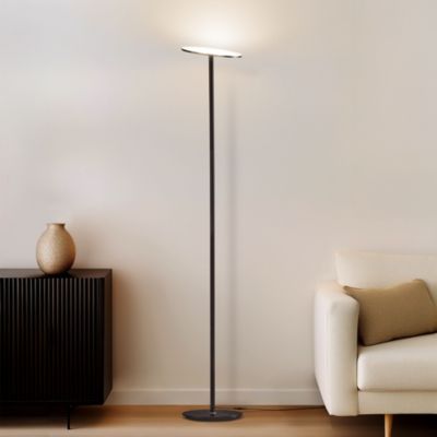 Sky 63" Super Bright LED Torchiere Modern Floor Lamp with Adjustable Head