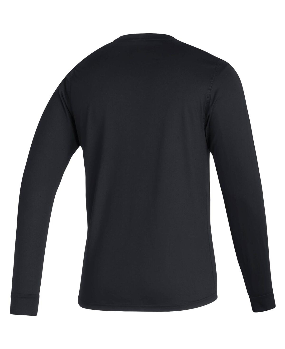Shop Adidas Originals Men's Adidas Black Boston Bruins Dassler Aeroready Creator Long Sleeve T-shirt