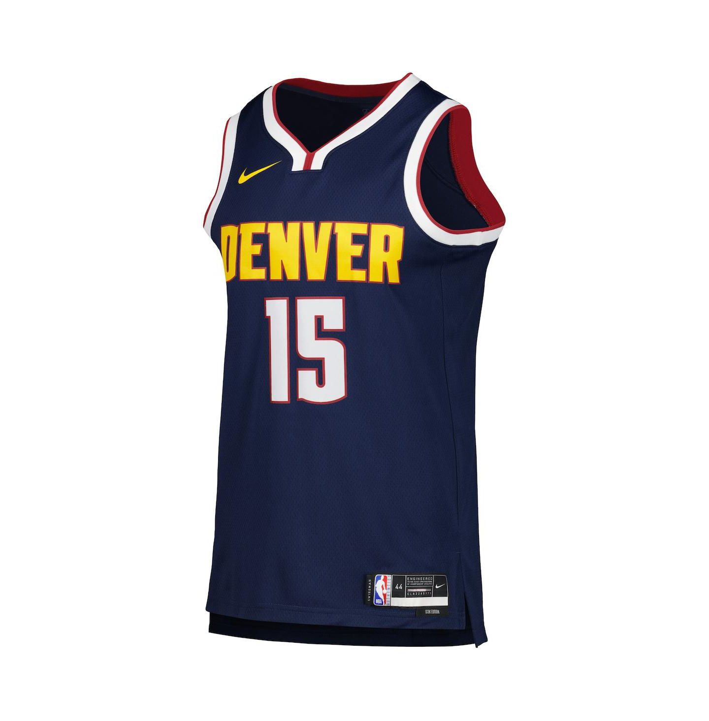 Топ Nike Nikola Jokic Navy Denver Nuggets Swingman Jersey - Icon Edition — фото 2