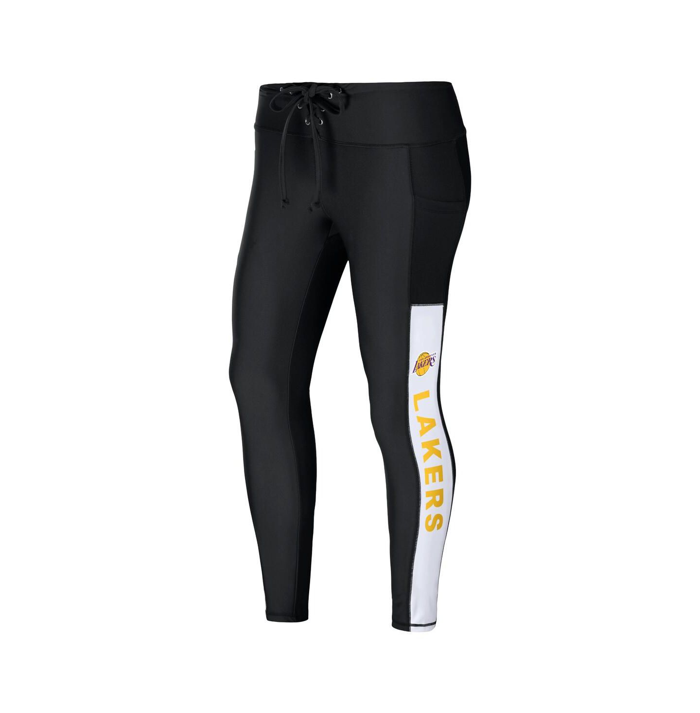 Женские леггинсы WEAR by Erin Andrews Black Los Angeles Lakers — фото 3