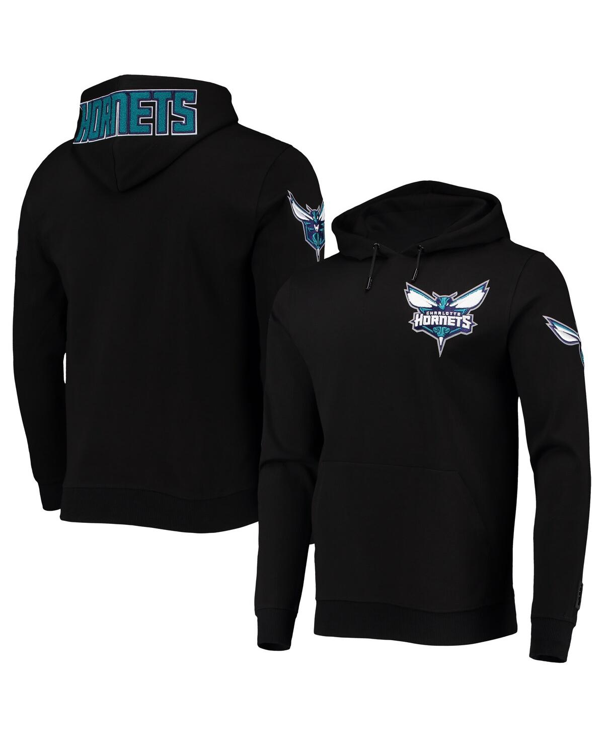 Men's Pro StandardCharlotte Hornets Logo Pullover Hoodie - Black