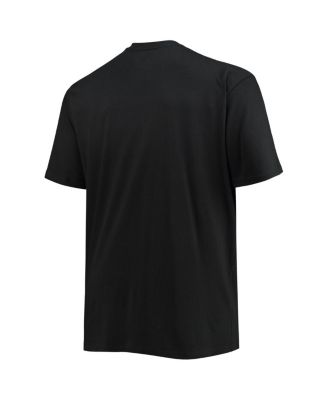Men's Black Atlanta Hawks Big and Tall Pop T-shirt