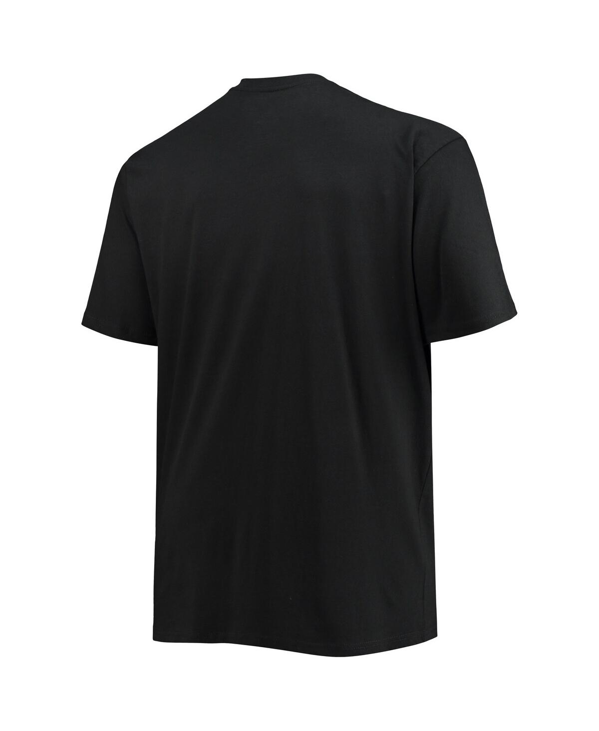 Profile Men's Black Atlanta Hawks Big And Tall Pop T-shirt In Black