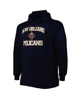 Men's Navy New Orleans Pelicans Big and Tall Heart and Soul Pullover Hoodie