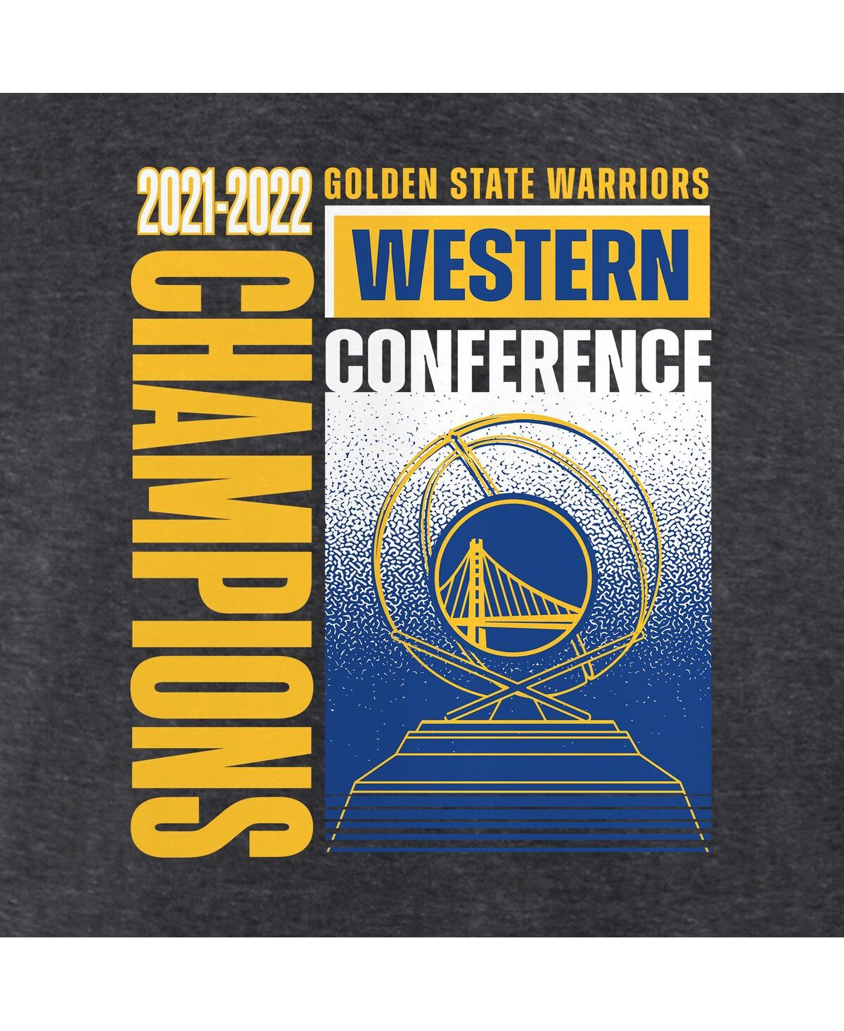 Men's FanaticsGolden State Warriors 2022 Western Conference Champions Play Your Game T-shirt - Heathered Charcoal