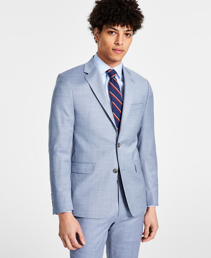 Calvin Klein Men's Skinny-Fit Infinite Stretch Solid Suit Jacket & Reviews  - Suits & Tuxedos - Men - Macy's
