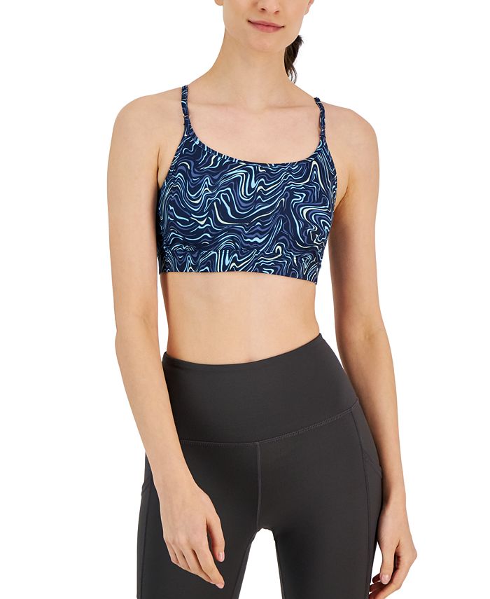 ID Ideology Women's Marble Movement Low Impact Sports Bra, Created for  Macy's - Macy's