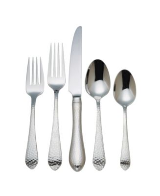 Reed and Barton Hammered Antique Like 5 Pieces Flatware Place Setting ...