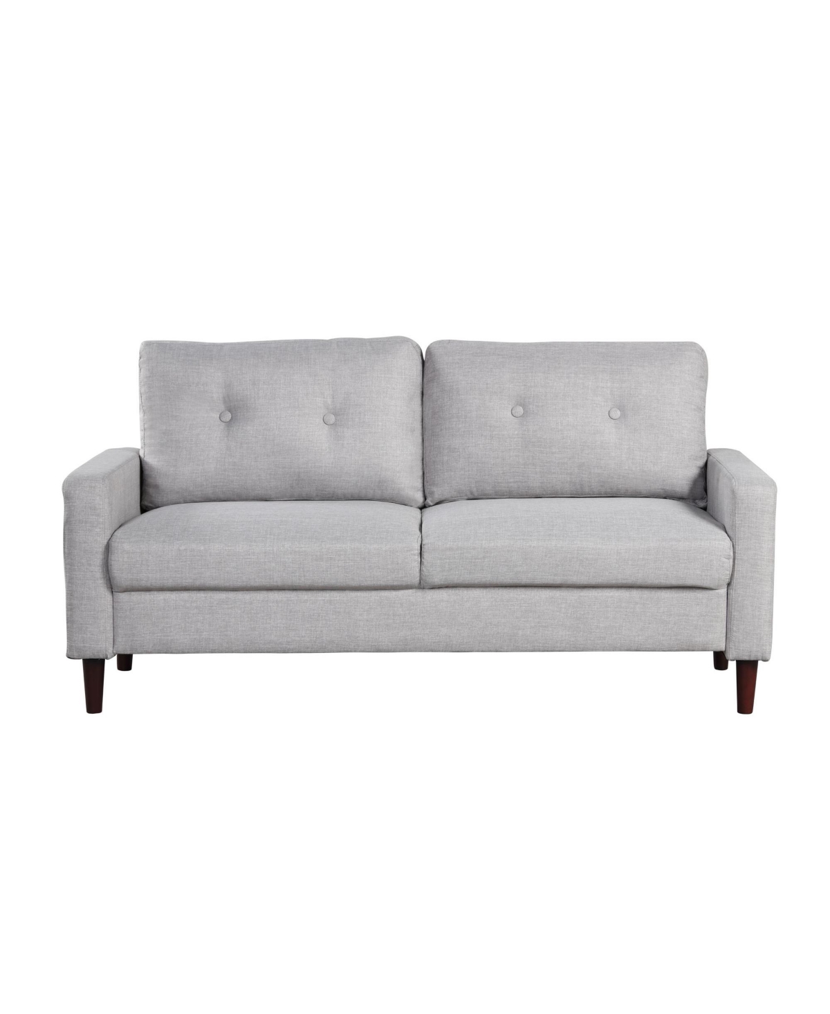 Lifestyle Solutions Kelsey Tufted Sofa In Light Gray