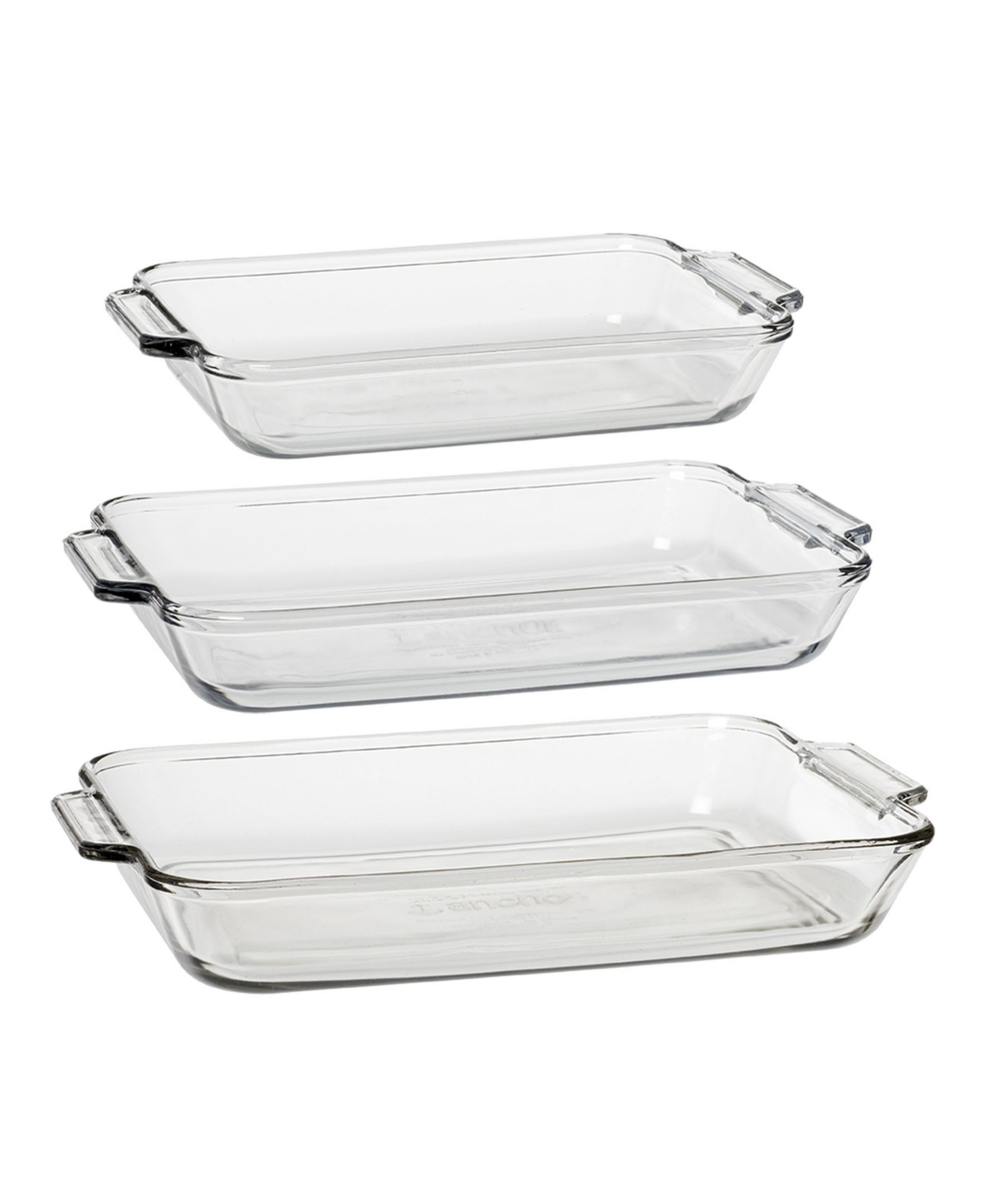 Anchor Hocking 3 Pc. Glass Oven Basics Bakeware Set In Clear