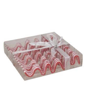 6 Count Ribbon Candy Christmas Ornaments Set, 5.75"