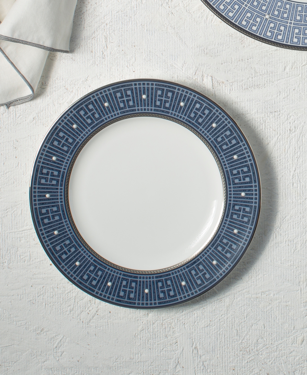 Noritake Infinity Blue 4 Piece Salad Plate Set, Service For 4 In Blue