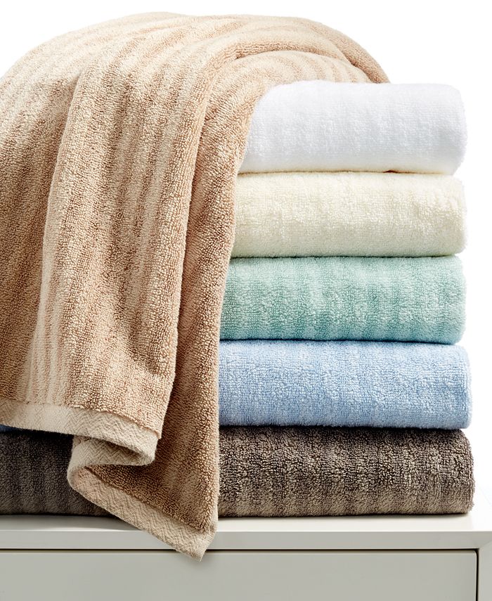Martha Stewart Collection CLOSEOUT Textured Stripe Hand Towel