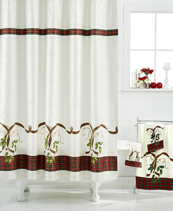 Dena Lenox "Holiday Nouveau" Shower Curtain Macy's