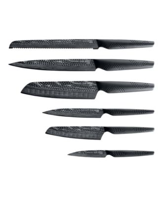 Id3 Black Samurai Gozen Knife Block Set, 7 Piece