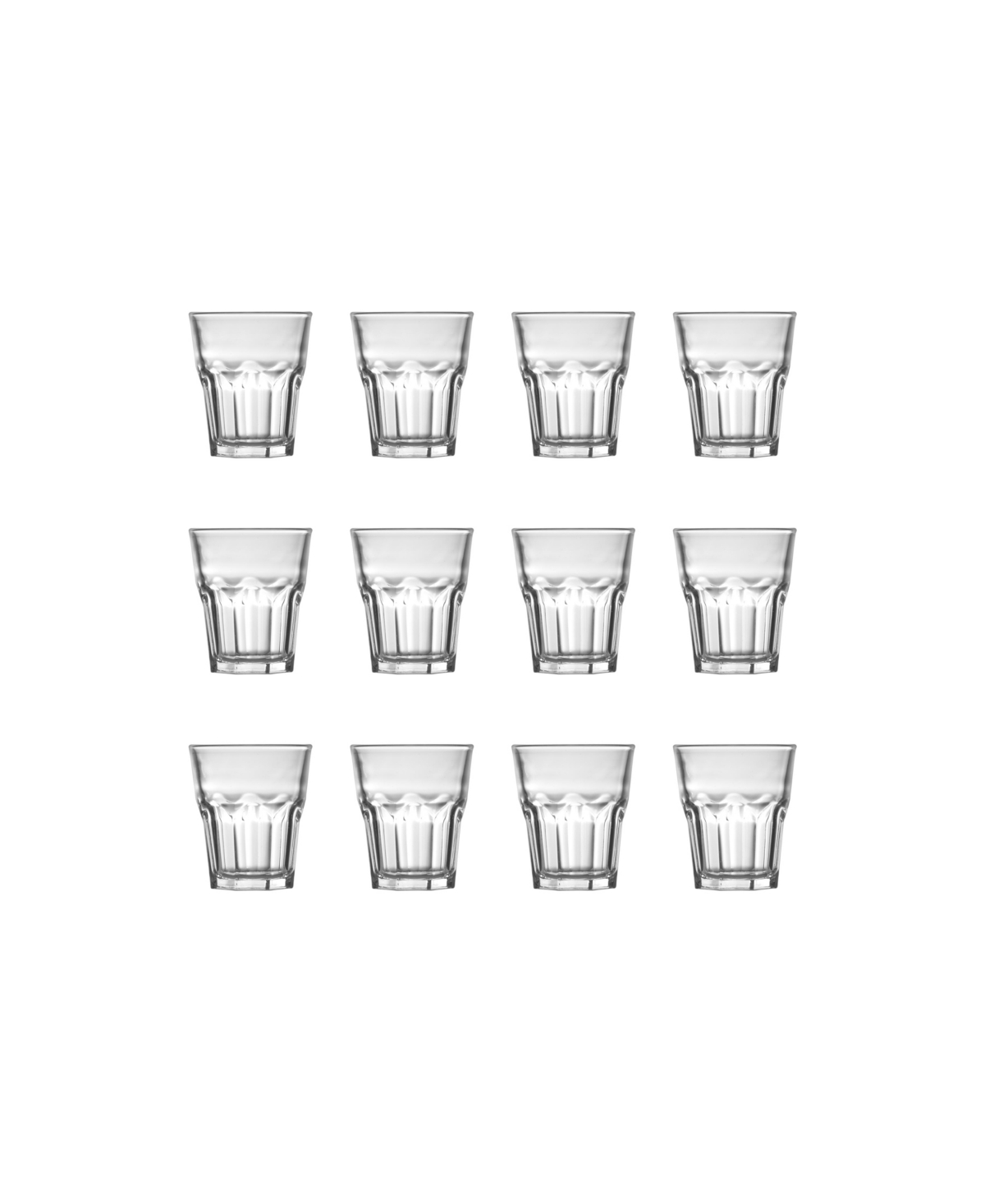 Fortessa Chez Bistro Tumbler 9.25 Oz, Set Of 12 In Clear