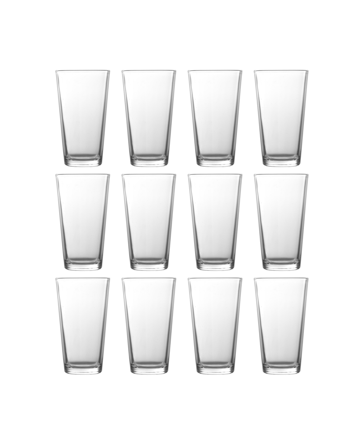 Fortessa Arcade Highball Glass 11.25 Oz, Set Of 12 In Clear