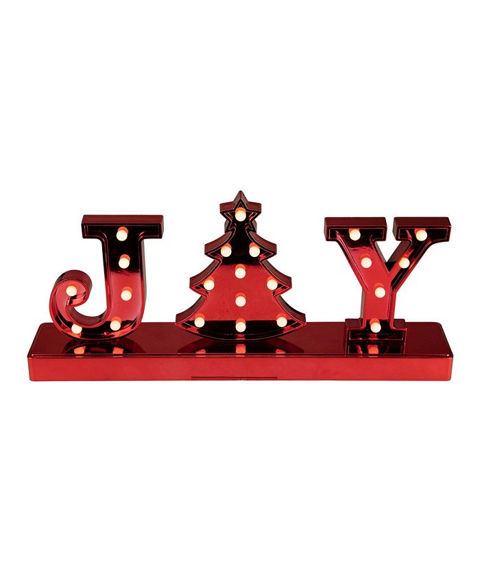 Northlight Led Lighted "Joy" Christmas Marquee Sign, 6.5" Macy's