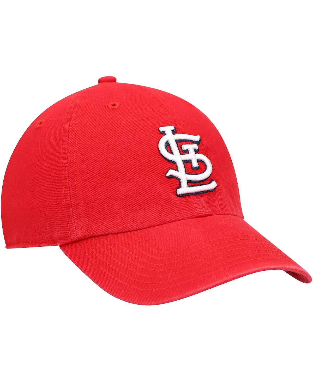 Shop 47 Brand Big Boys ' Red St. Louis Cardinals Team Logo Clean Up Adjustable Hat
