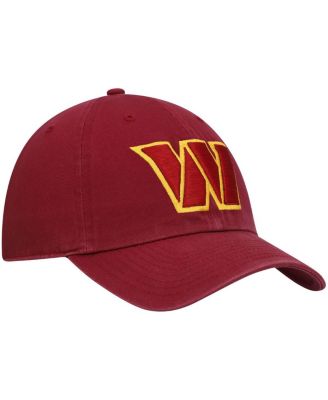 '47 Brand Men's Burgundy Washington Commanders Clean Up Adjustable Hat ...