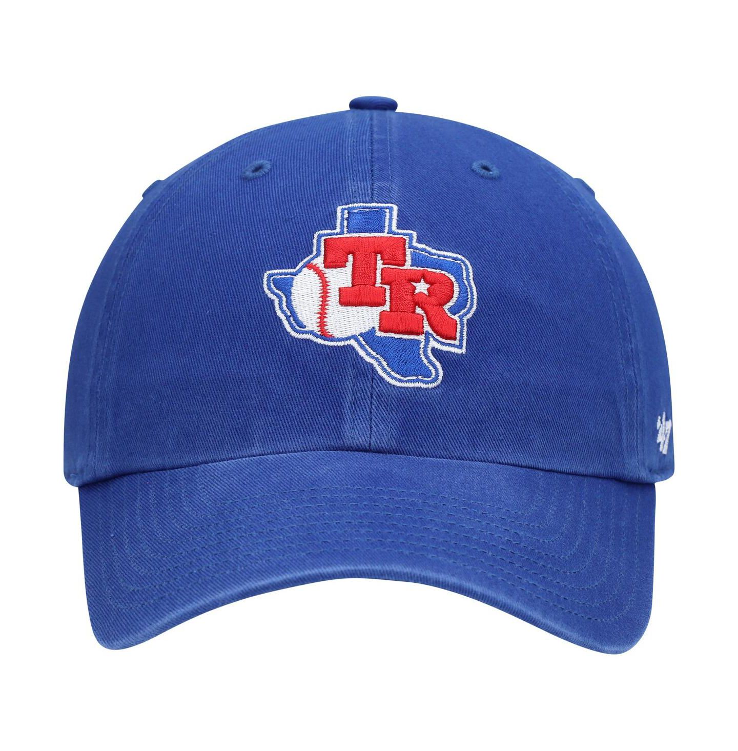 Мужская кепка '47 Brand Royal Texas Rangers Team Logo Cooperstown Collection Clean Up Adjustable Hat — фото 3