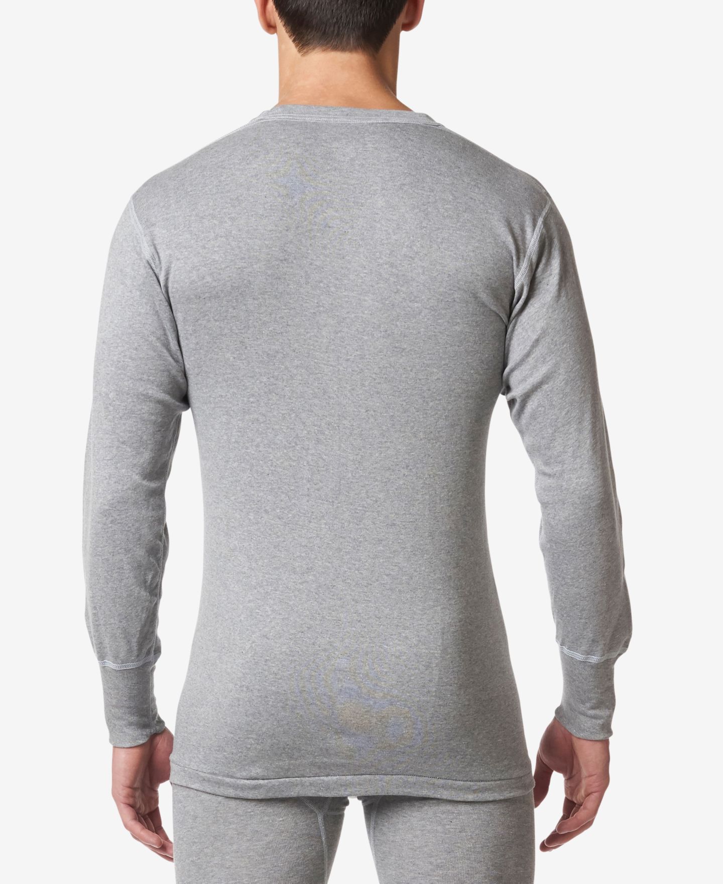 Мужской топ Stanfield's Premium Cotton Rib Thermal Long Sleeve Undershirt, цвет: Серый меланжевый — фото 2