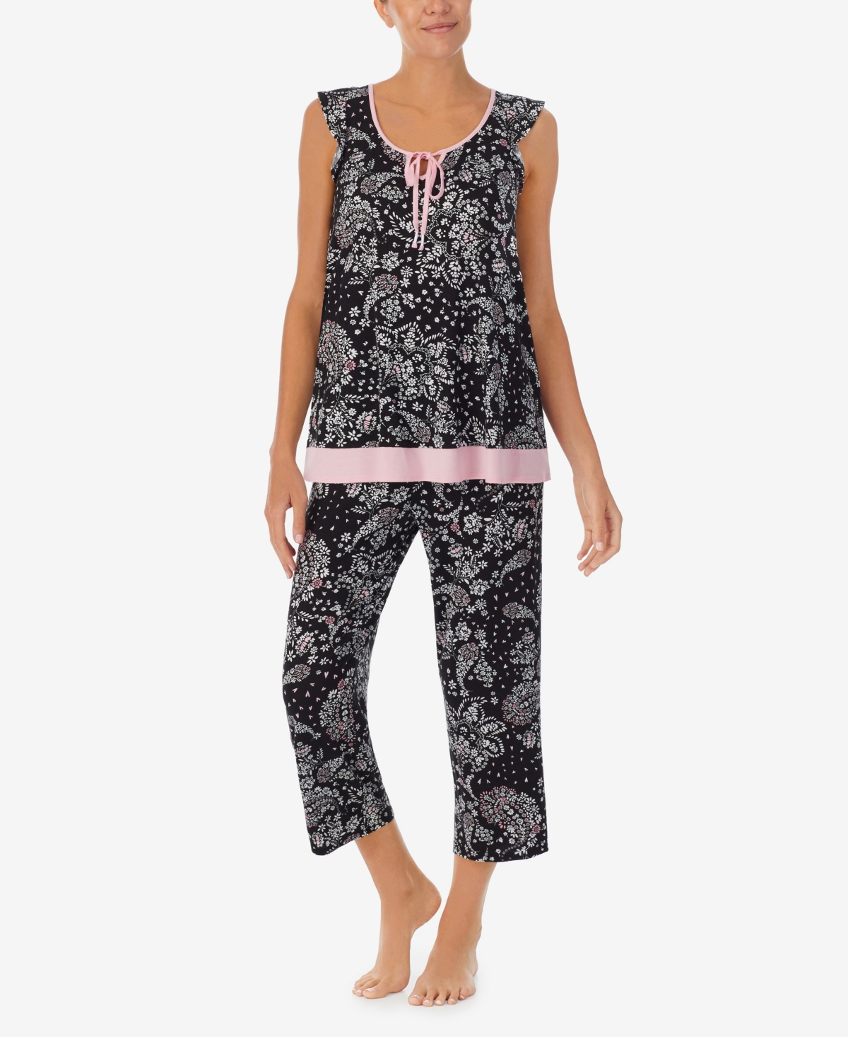 Ellen Tracy Women's Cap Sleeve Pajamas Set