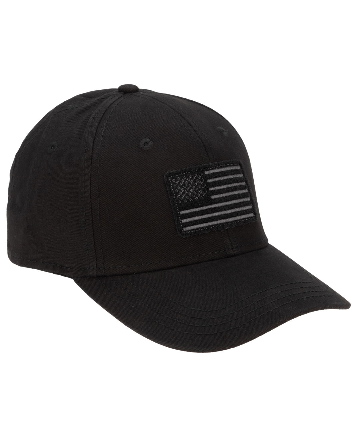 Americana Men's American Flag Baseball Adjustable Cap In Black