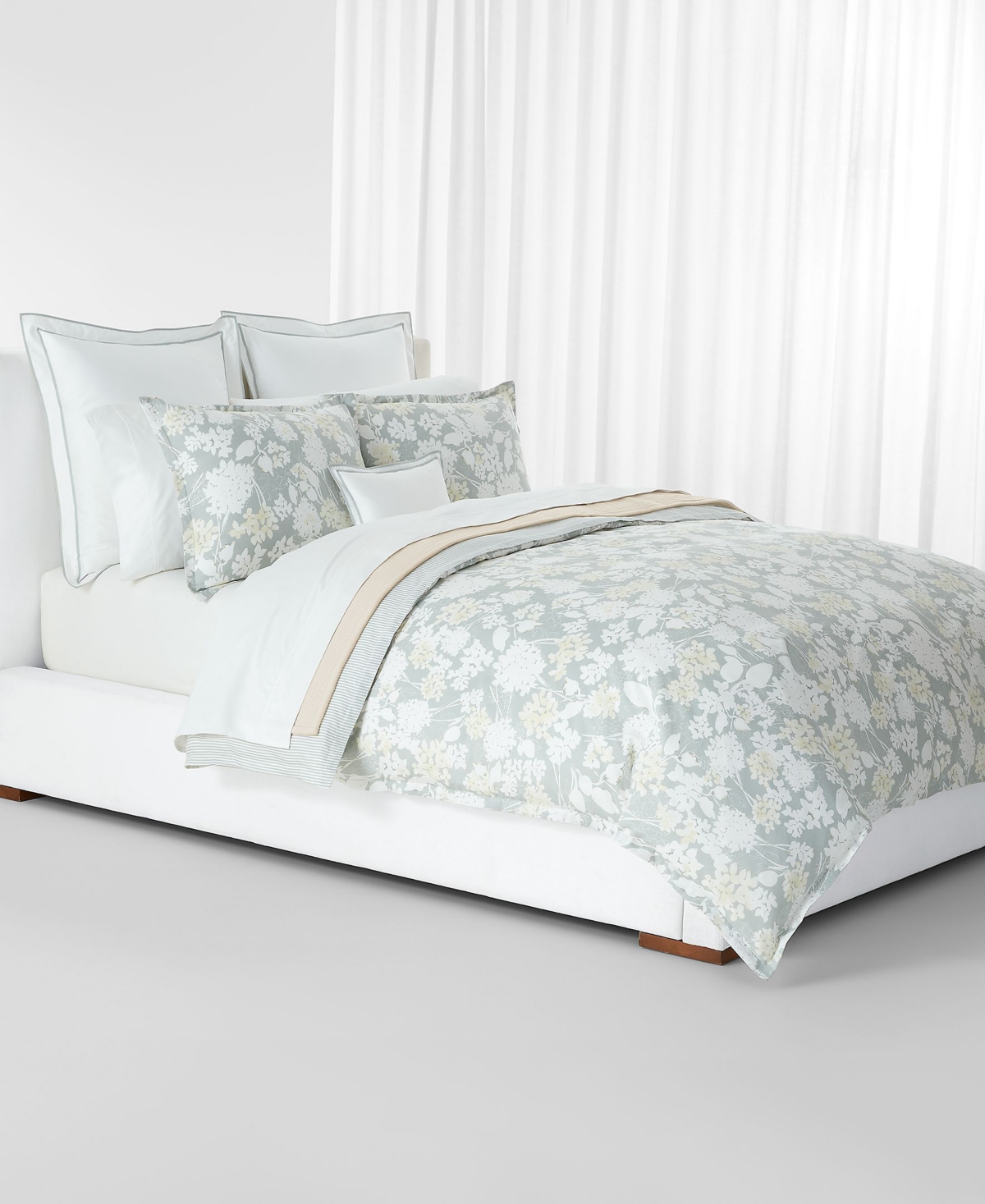 Lauren Ralph Lauren Reese Floral 3-pc. Duvet Cover Set, Full/queen Bedding In Sage