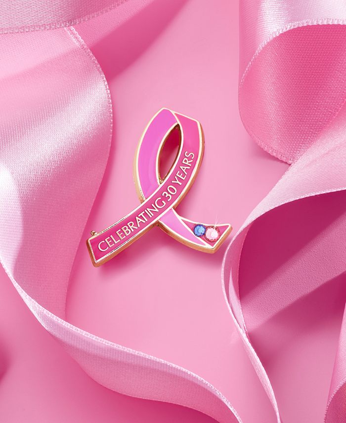 100 Stück Pink Ribbon Pins - Brustkrebs Awareness Anstecknadeln