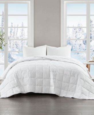 Sleep Philosophy Four Seasons Goose Feather Down Filling Blanket Collection Bedding In White