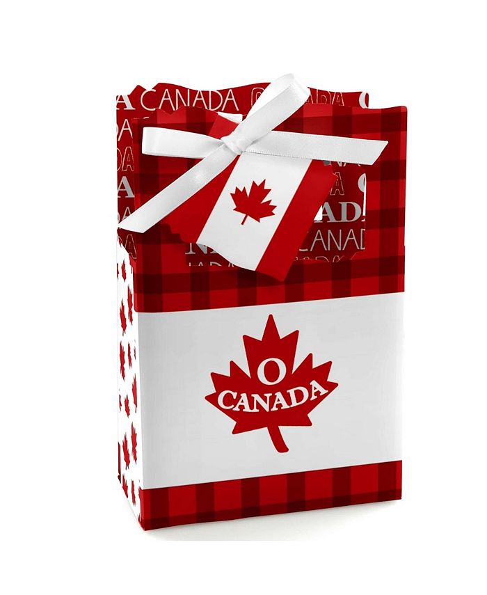 Big Dot of Happiness Canada Day Canadian Party Favor Boxes Set of