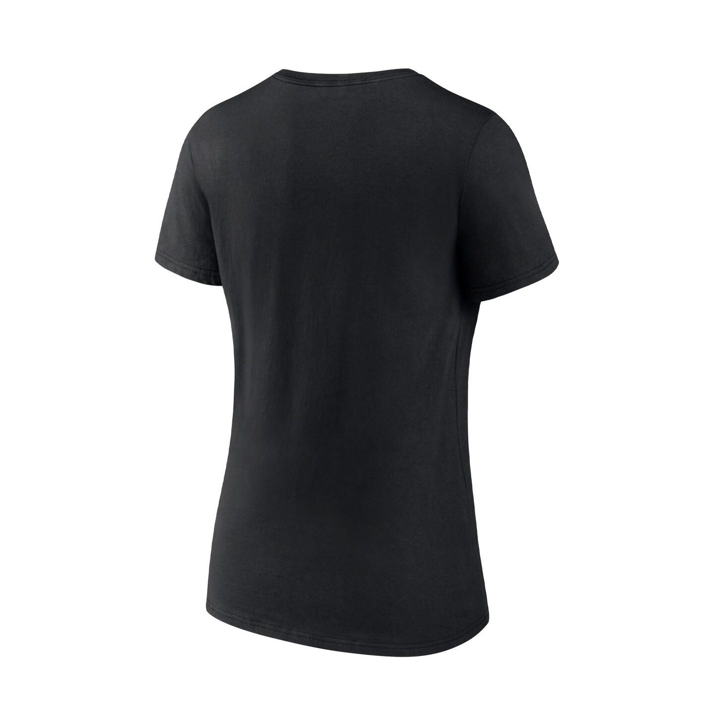 Женская футболка Fanatics Black Miami Heat Hometown Collection Vice City V-Neck — фото 2