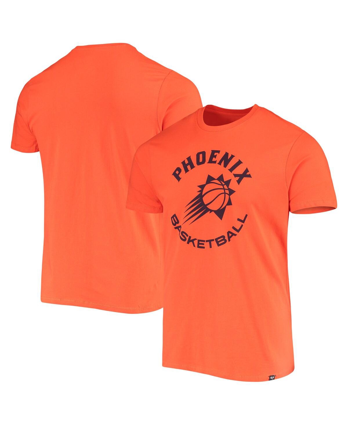 Shop 47 Brand Men's ' Orange Phoenix Suns Basketball Super Rival T-shirt