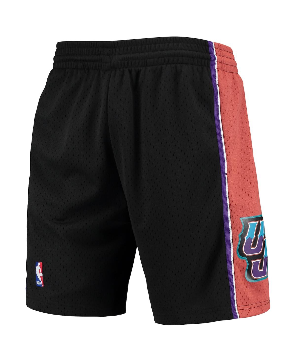 Mitchell & Ness Men's  Black Utah Jazz 1998-99 Hardwood Classics Swingman Shorts In Black