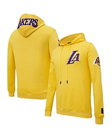 Men's Gold Los Angeles Lakers Chenille Team Pullover Hoodie