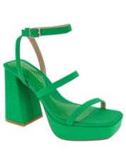Green Block Heel Women s Sandals Wedges Flip Flops More Macy s
