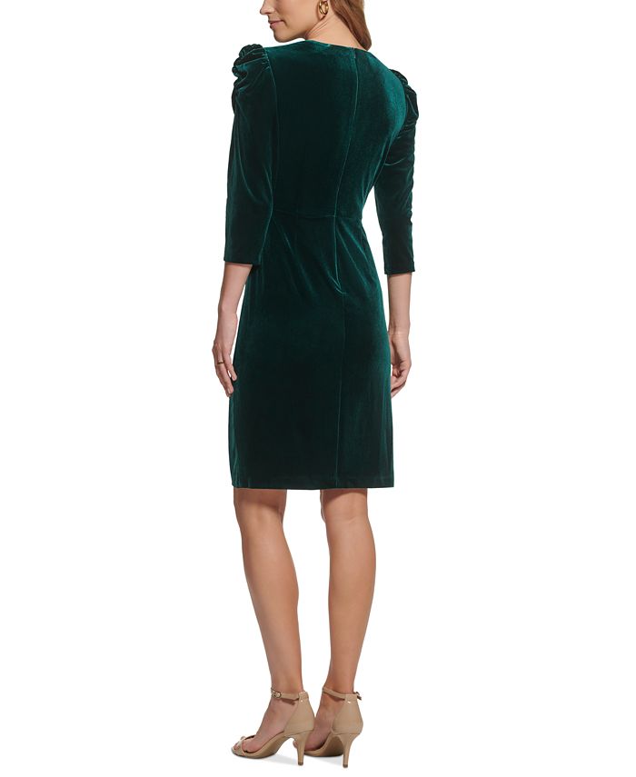 vince camuto ruched dress
