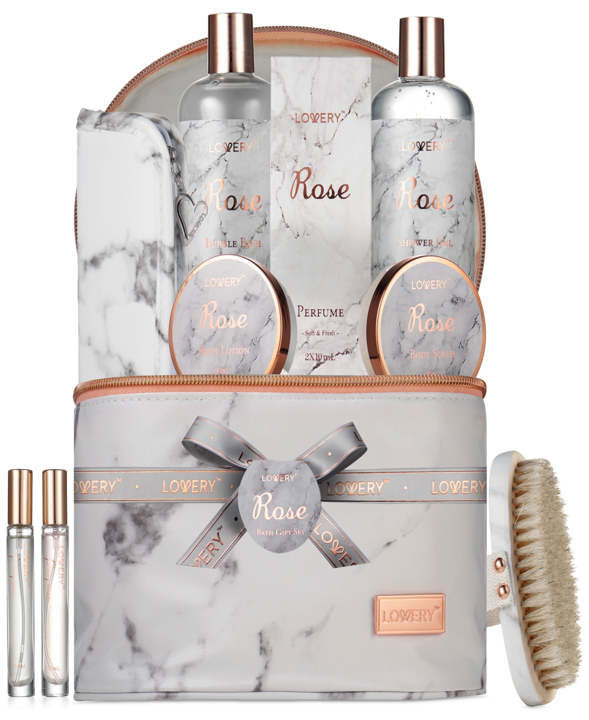 15-Pc. Rose Home Spa Luxury Body Care Gift Set