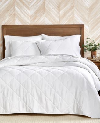Dobby Diamond 3-Pc. Coverlet Set, Full/Queen, Exclusively at Macy’s