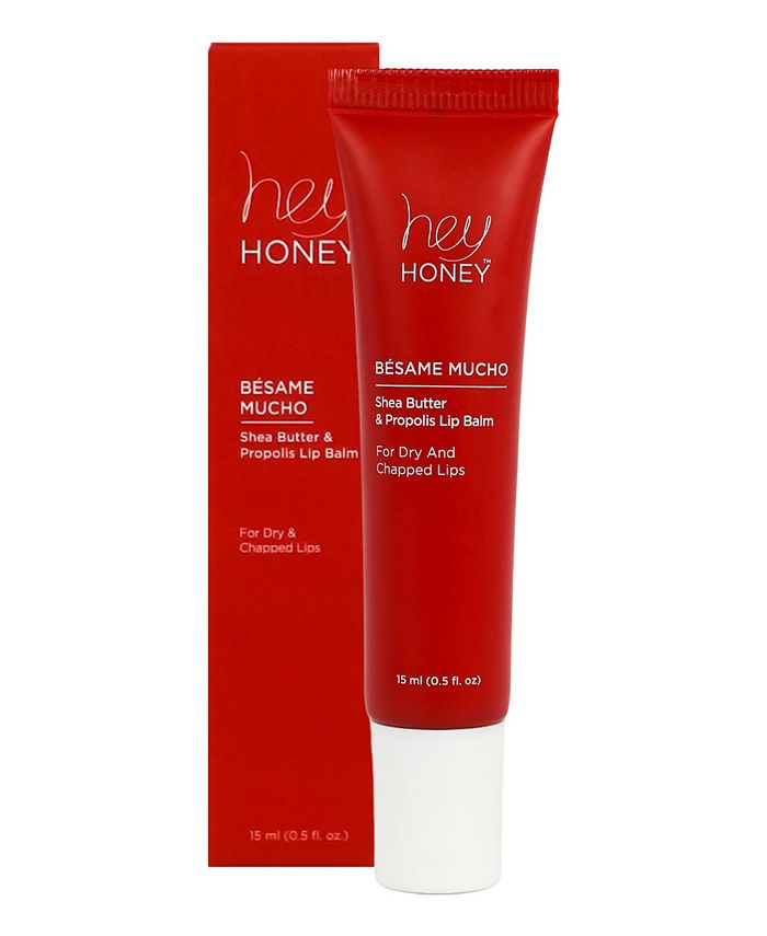 Hey Honey Besame Mucho Shea Butter Propolis Lip Balm, 15 ml Macy's