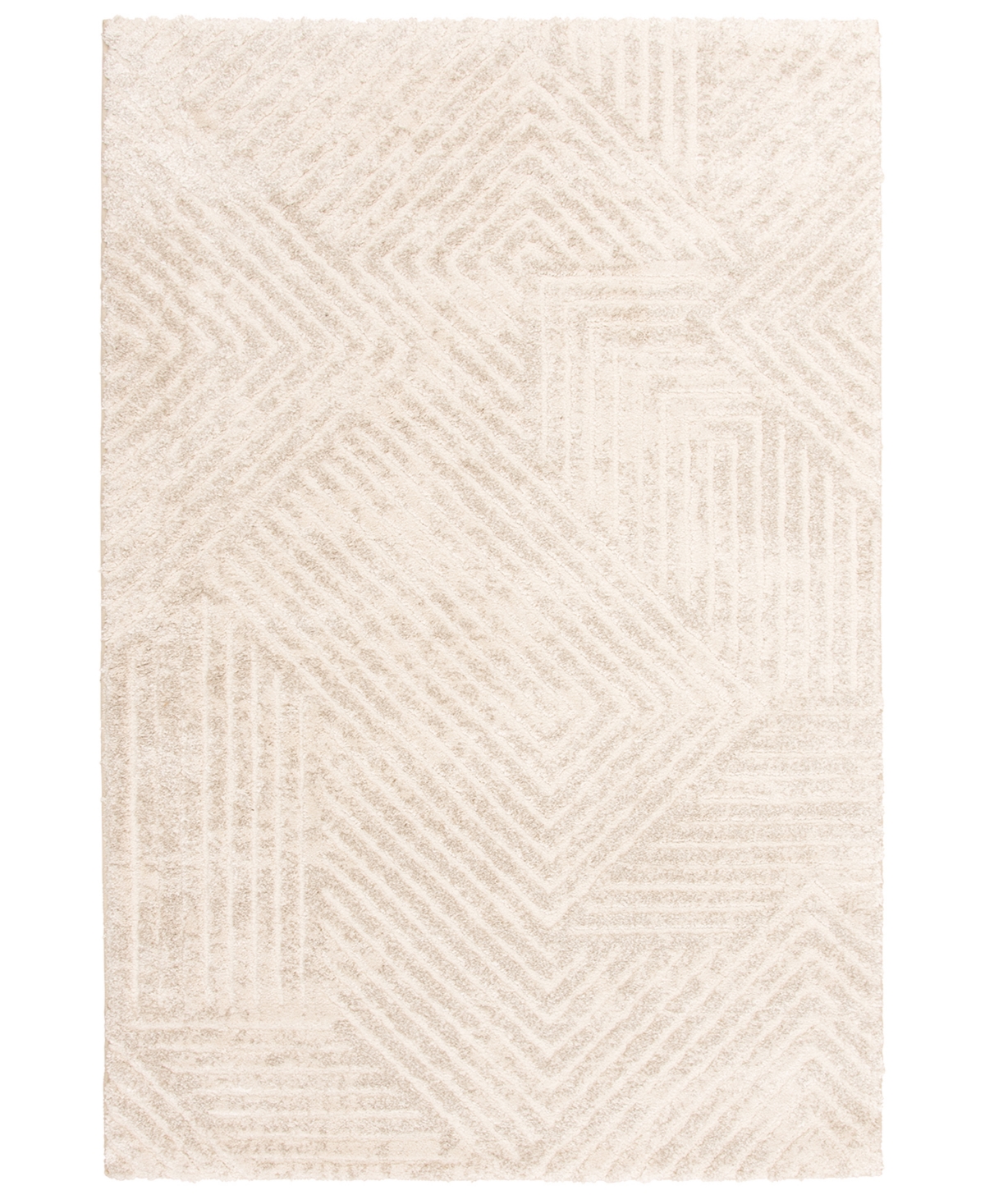 Km Home Leisure Cove Lace 7'10" X 10'10" Area Rug In Ivory
